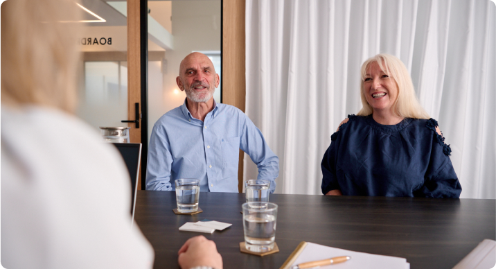 Blog1.3 older couple meeting financial adviser